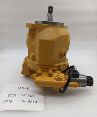 Motor do ventilador hidráulico da escavadeira E345D 259-0814 Peças da bomba de pistão de resfriamento